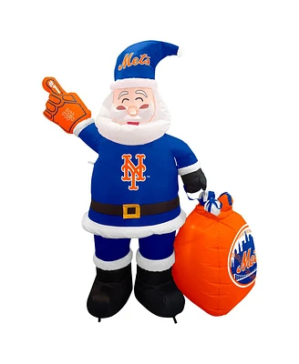 Logo Brands New York Mets 7' Inflatable Santa