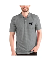 Antigua Men's Steel/White Wake Forest Demon Deacons Esteem Polo