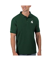 Antigua Men's Green Michigan State Spartans Legacy Pique Polo