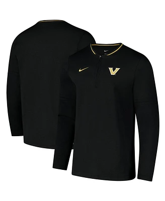 Nike Men's Black Vanderbilt Commodores Coaches Quarter-Zip Jacket