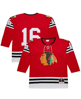 Mitchell & Ness Men's Scarlet Bobby Hull Chicago Blackhawks 1960-61 Power Play Jersey