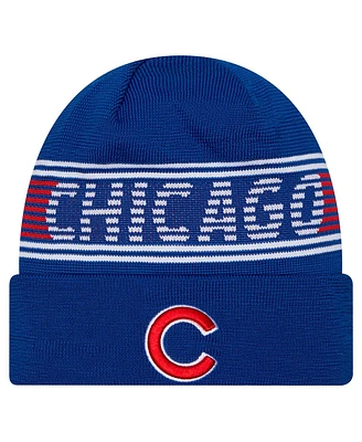 New Era Men's Royal Chicago Cubs Authentic Collection Cuffed Knit Hat