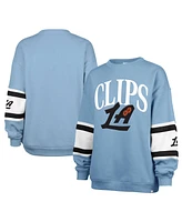 '47 Brand Women's Light Blue La Clippers 2024/25 City Edition Steadfast Paneled Pullover Sweatshirt