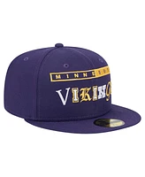 New Era Men's Purple Minnesota Vikings Ransom 59FIFTY Fitted Hat