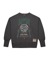 Mitchell & Ness Women's Charcoal Boston Celtics Hardwood Classics Lightweight Pullover Sweatshirt