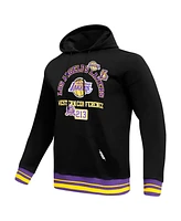 Pro Standard Men's Black Los Angeles Lakers Area Code Pullover Hoodie