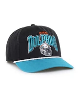 '47 Brand Men's Black/Aqua Miami Dolphins Palermo Hitch Adjustable Hat