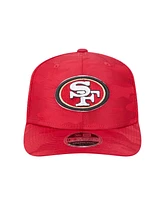 New Era Men's Scarlet San Francisco 49ers Adventure Camo Trucker 9SEVENTY Stretch-Snap Adjustable Hat