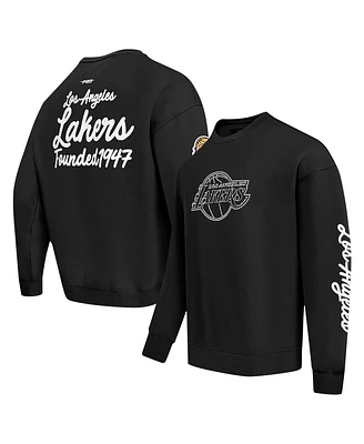 Pro Standard Men's Black Los Angeles Lakers Paint the City Pullover Sweatshirt