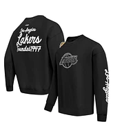 Pro Standard Men's Black Los Angeles Lakers Paint the City Pullover Sweatshirt