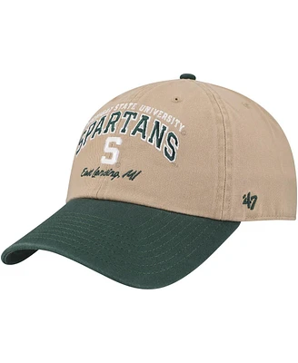 '47 Brand Men's Khaki Michigan State Spartans Local Clean Up Adjustable Hat