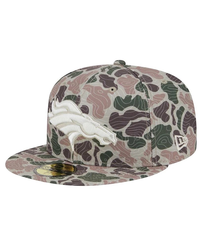 New Era Men's Camo Denver Broncos Geo 59FIFTY Fitted Hat