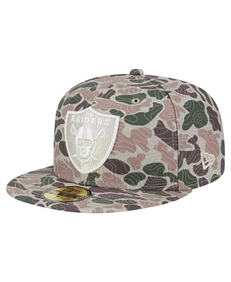 New Era Men's Camo Las Vegas Raiders Geo 59FIFTY Fitted Hat