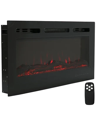 Modern Flame Indoor Electric Fireplace insert - 9 Color Wall-Mounted fireplace heater