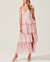 Astr the Label Women's Midsummer Tiered Maxi Dress