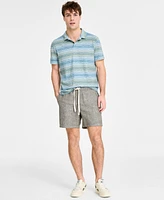 Sun + Stone Men's Regular-Fit Textured Stripe Polo Shirt, Exclusively at Macy's