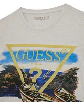 Guess Big Boys Short Sleeve with Embroidered Logo T-Shirt