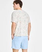 Sun + Stone Men's Regular-Fit Floral T-Shirt, Exclusively at Macy's