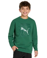 Puma X Tmnt Big Boys Relaxed Printed Sweatshirt