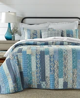 Charter Club Indigo Stripe Artisan 3-Pc. Quilt Set, King, Exclusively at Macy's