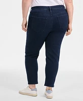 Style & Co Plus High-Rise Cropped Straight-Leg Jeans, Exclusively at Macy's