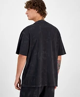 Hugo by Boss Men's Cotton Distressed Loose-Fit T-Shirt