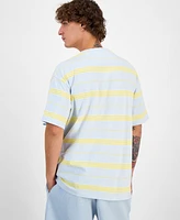 Hugo by Boss Men's Oversized-Fit Crewneck Striped T-Shirt
