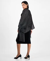 I.n.c. International Concepts Pleated Shine Wrap Scarf, Exclusively at Macy's