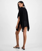 I.n.c. International Concepts Lace-Inset Topper, Exclusively at Macy's
