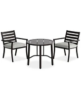 Astaire 3pc Bistro Dining Set (32" Round Table + 2 Chairs), Created for Macy's