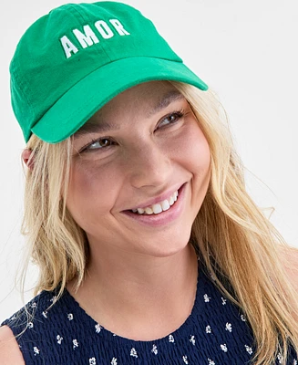 On 34th Women's Embroidered Cotton Baseball Cap, Exclusively at Macy's