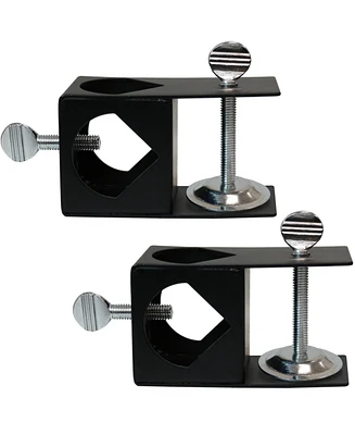 Outdoor Easy-to-Install Metal Patio Balcony Deck Railing Torch Lantern Light Clamp Set