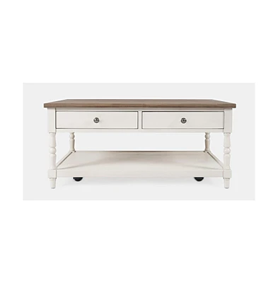 Grafton Farms Country Farmhouse 2 Drawer Coffee Table