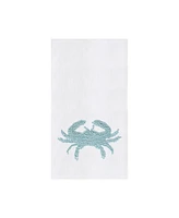 Crab French Knot Flour Sack Kitchen Towel