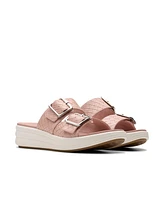 Clarks Cloudsteppers Women's Drift Buckle Slip-On Flat Sandals