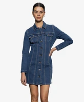 Sanctuary Women's Sculpted Denim Mini Dress