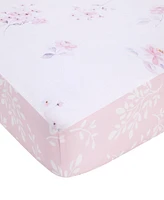 NoJo Flower Bunny Ears Cotton Nursery Photo Op Fitted Crib Sheet