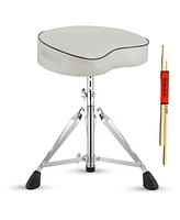 5 Core Drum Throne Padded Guitar Stool Saddle Drummer Seat for Adults & Kids