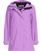 Lands' End Women's Tall Squall Hooded Waterproof Raincoat