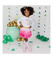 Sweet Wink Toddler Girls Lucky Coquette St. Patrick's Day Long Sleeve Shirt