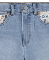 Levi's Big Girls Print Block Mom Shorts