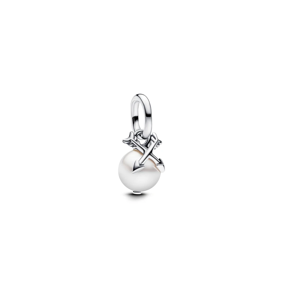 Pandora Cultured Pearl and Arrows Mini Dangle Charms