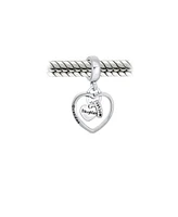 Bling Jewelry Bff Trio Hearts Dangle Charm Bead for Grandma Sterling Silver European Bracelet