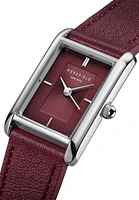 Rosefield Heirloom Women's Burgundy Leather Watch 30.6mm
