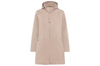 Olsen Women's Long Wind Repellant Hooded Jacket