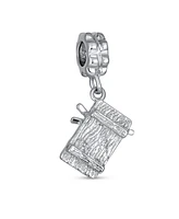 Bling Jewelry Chopsticks Chef Sushi Dangle Charm Bead Sterling Silver European Bracelet
