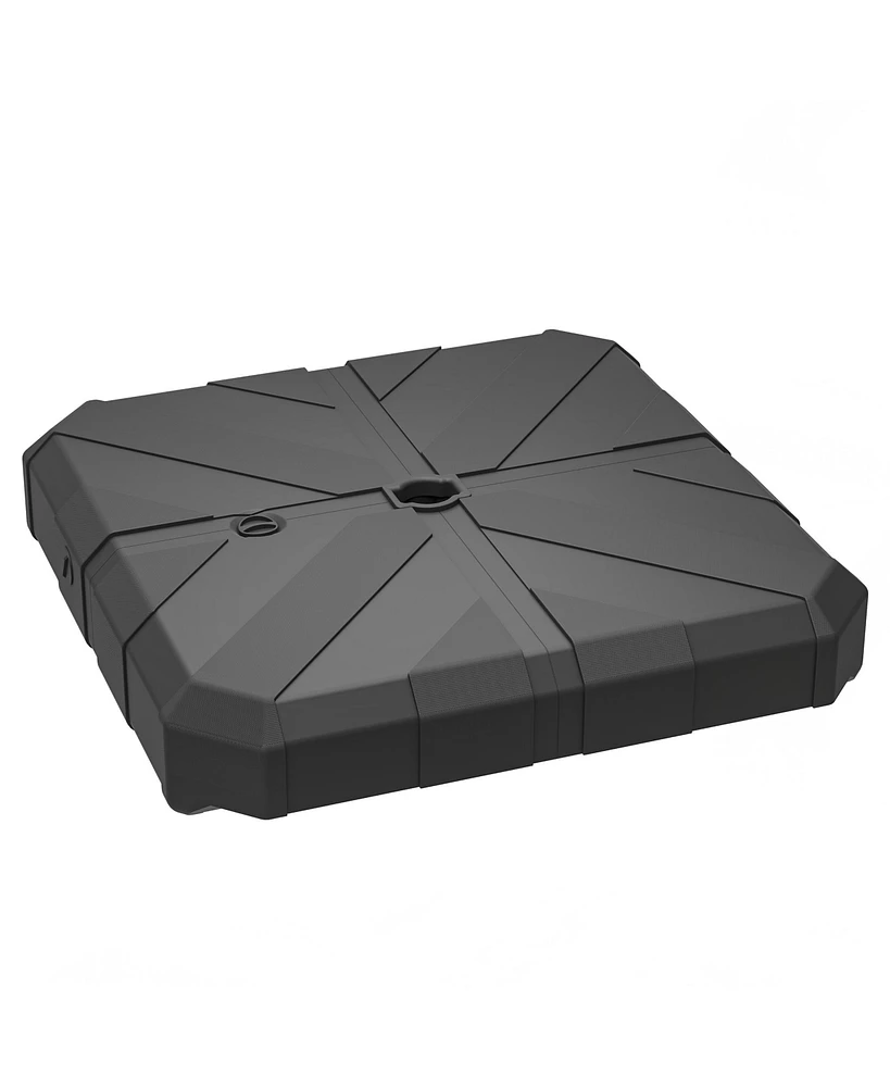 Outsunny Offset Umbrella Base, /Water Filled Sd,
