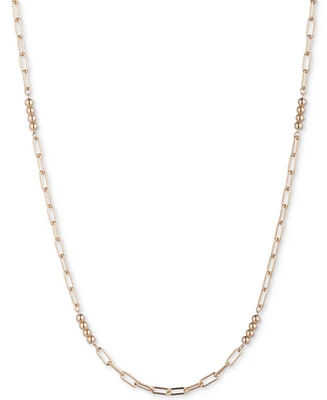 Lauren Ralph Lauren Gold-Tone Beaded Link 42" Strand Necklace