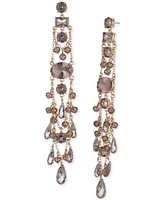 Lauren Ralph Gold-Tone Shaky Bead Chandelier Earrings