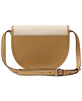 Lauren Ralph Lauren Witley Canvas and Leather Small Crossbody